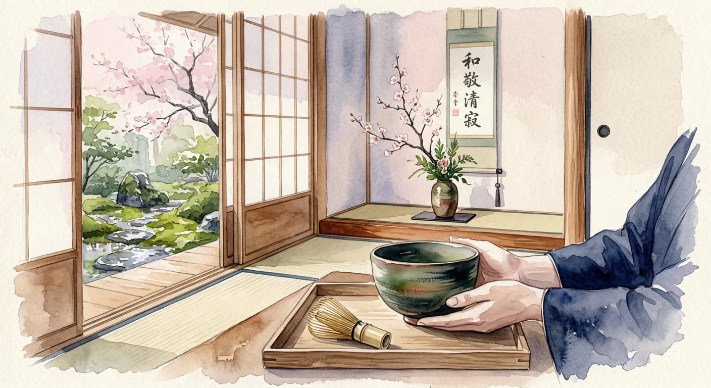 Artistic representation of Chanoyu