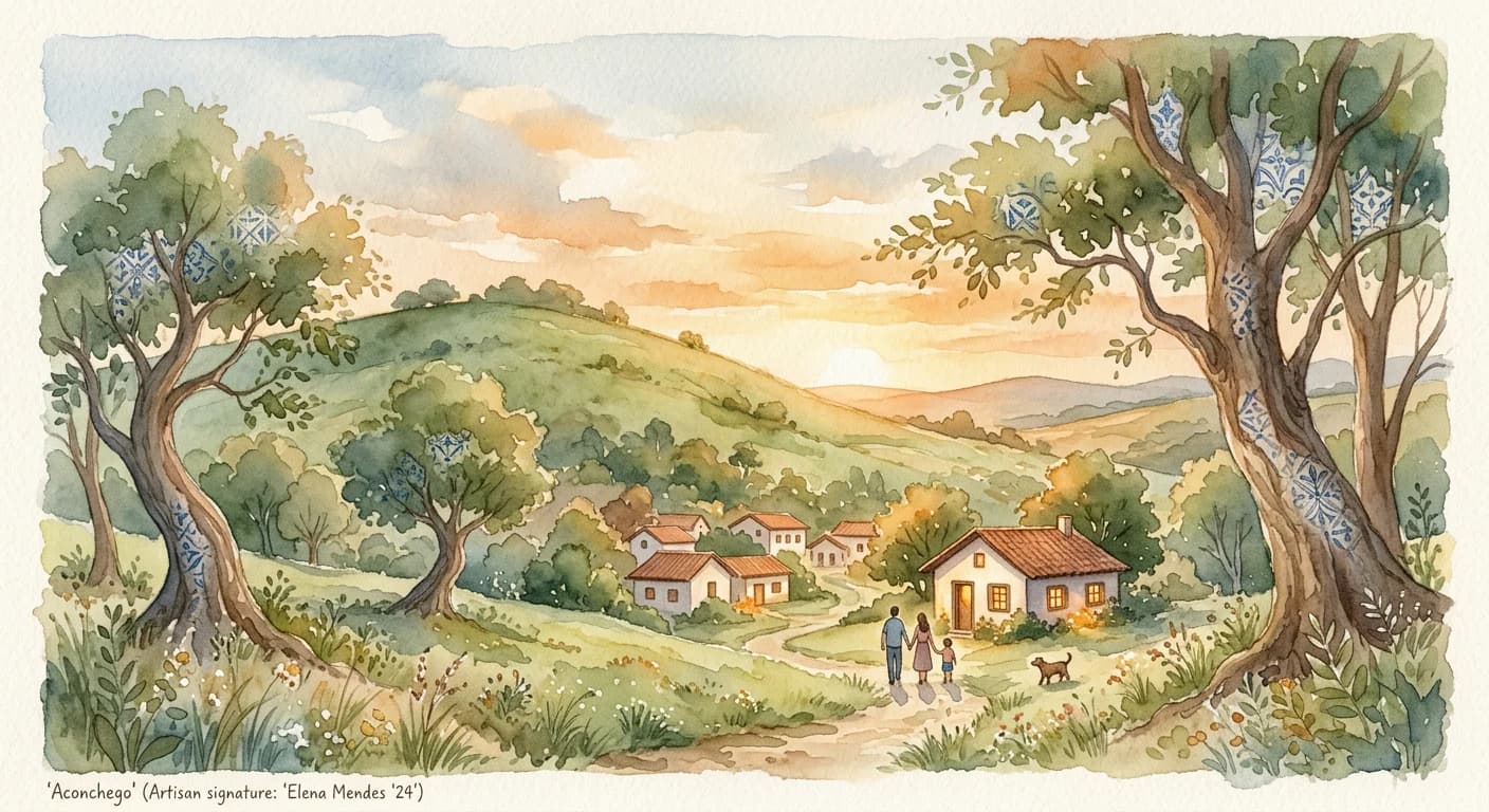Artistic representation of Aconchego