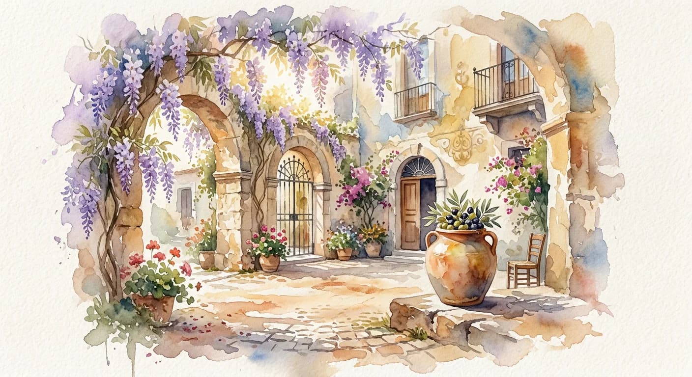 Artistic representation of Festina lente