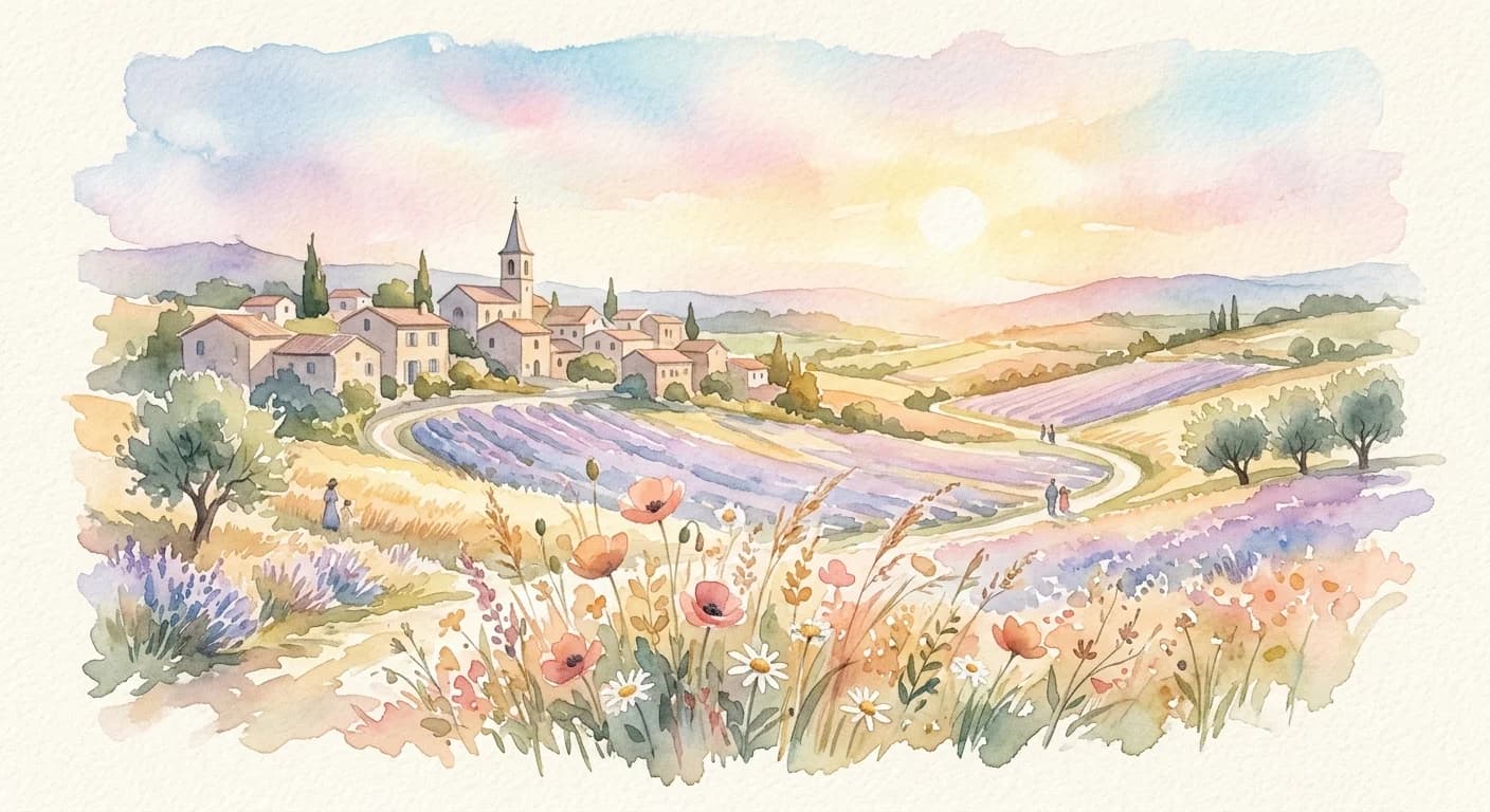 Artistic representation of joie de vivre