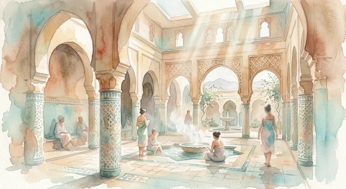 Artistic representation of Hammam