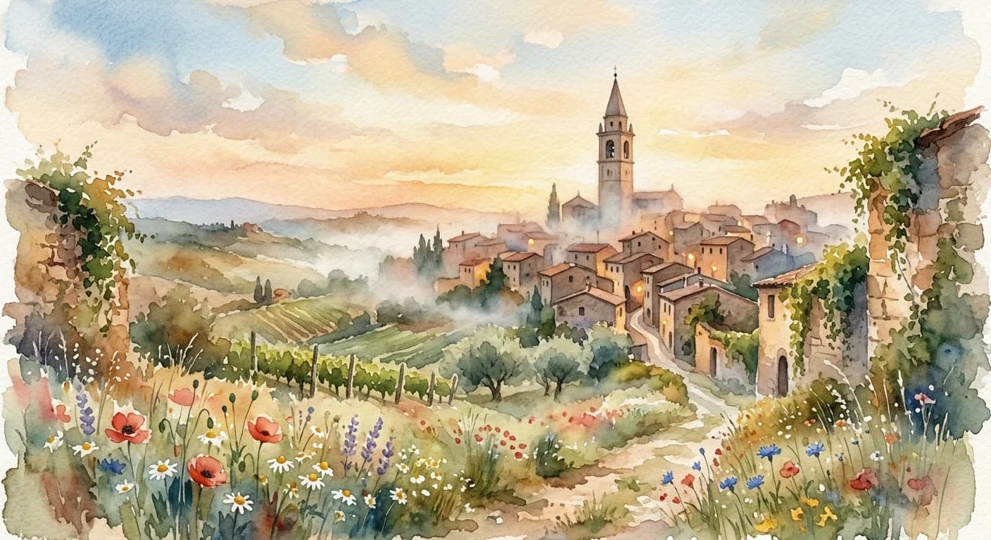 Artistic representation of Campanilismo