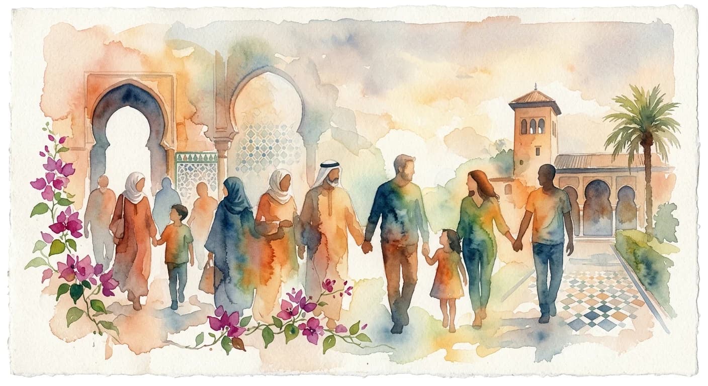 Artistic representation of Convivencia