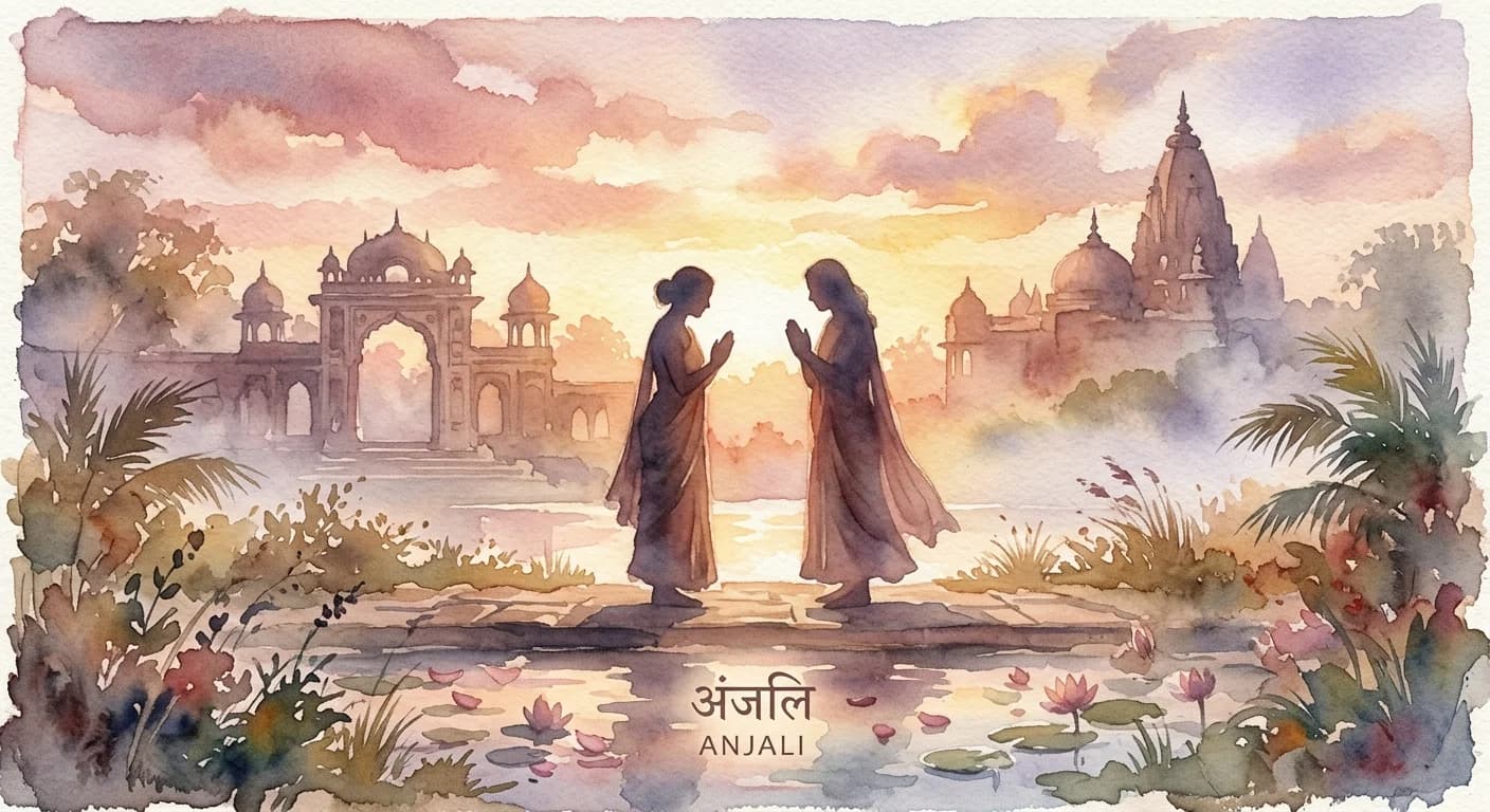 Artistic representation of Anjali