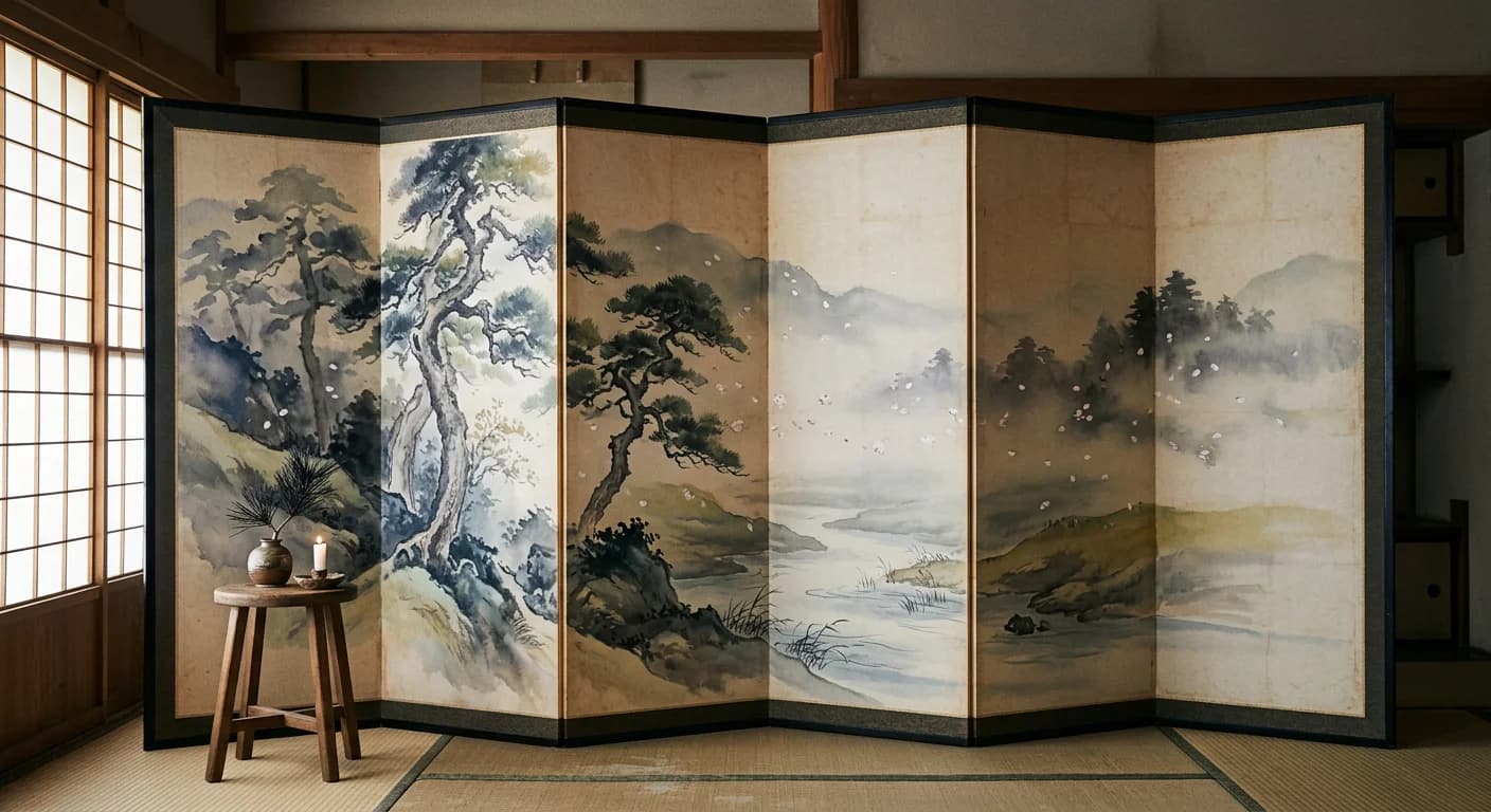 Artistic representation of Byōbu