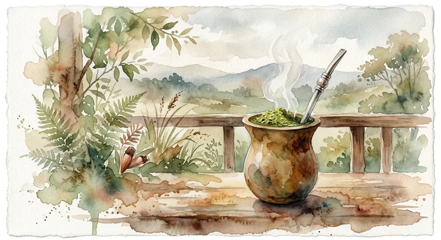 Artistic representation of Chimarrão