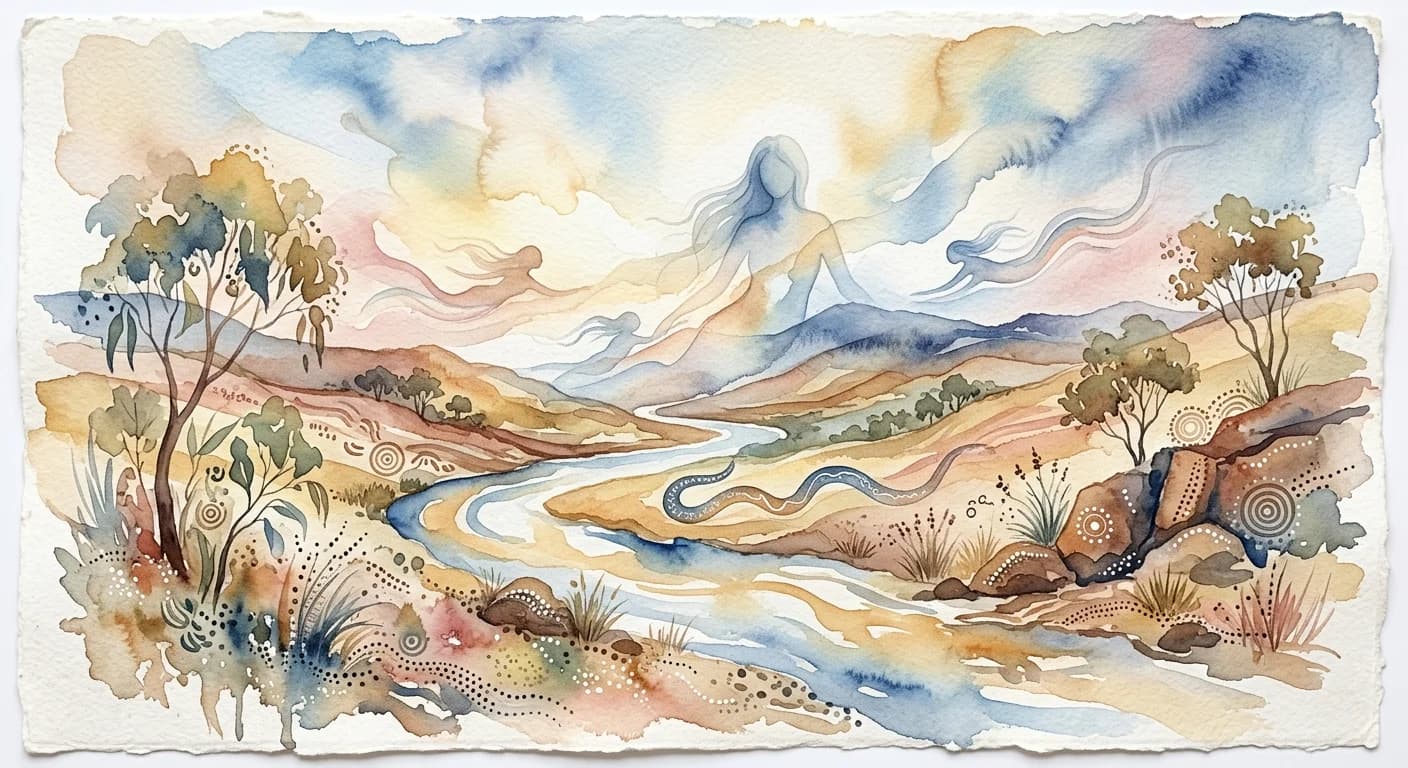 Artistic representation of Dreamtime
