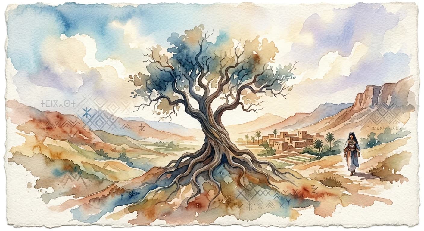 Artistic representation of Amazigh