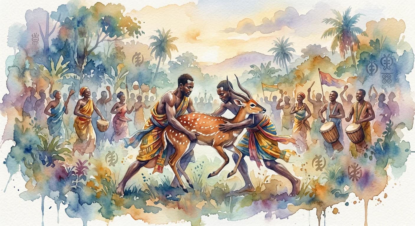 Artistic representation of Aboakyer