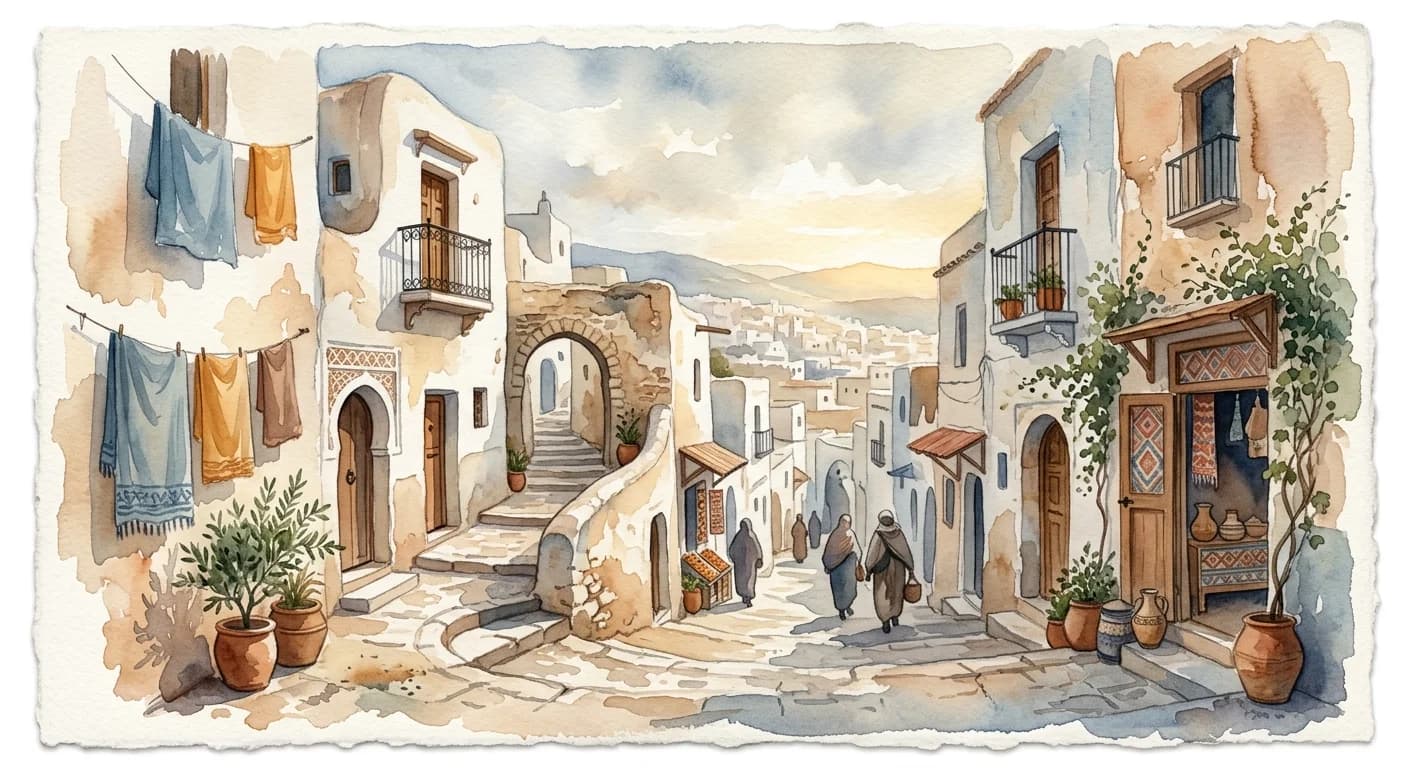 Artistic representation of Casbah
