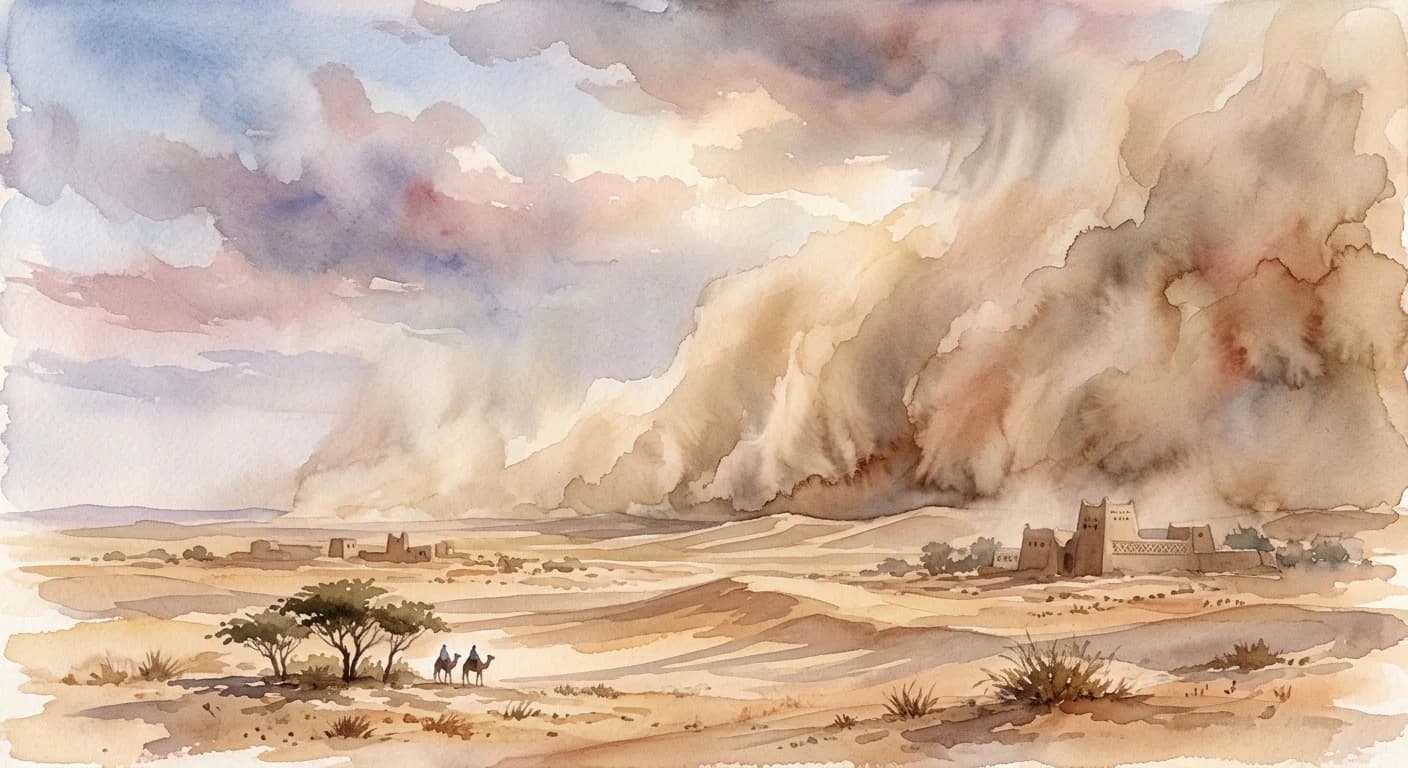 Artistic representation of Haboob