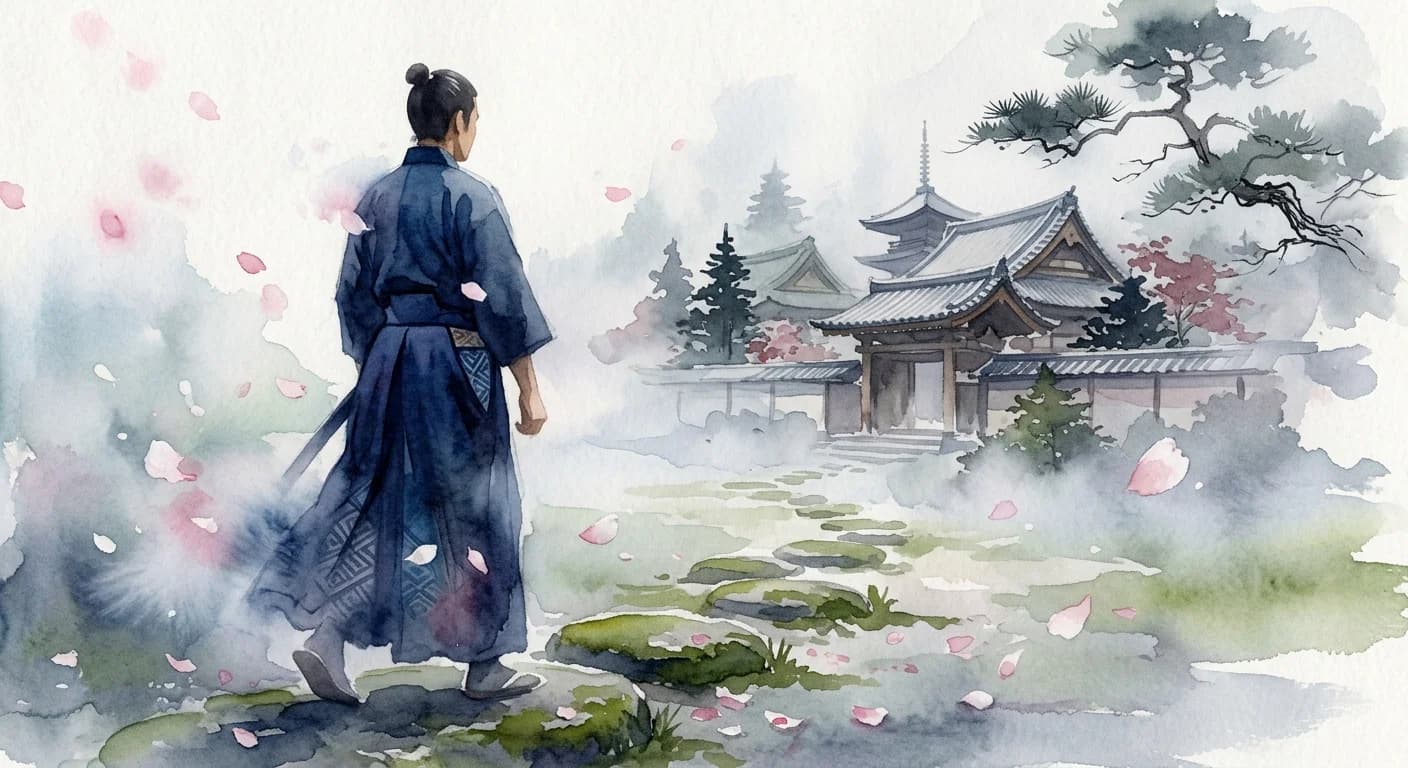 Artistic representation of Hakama