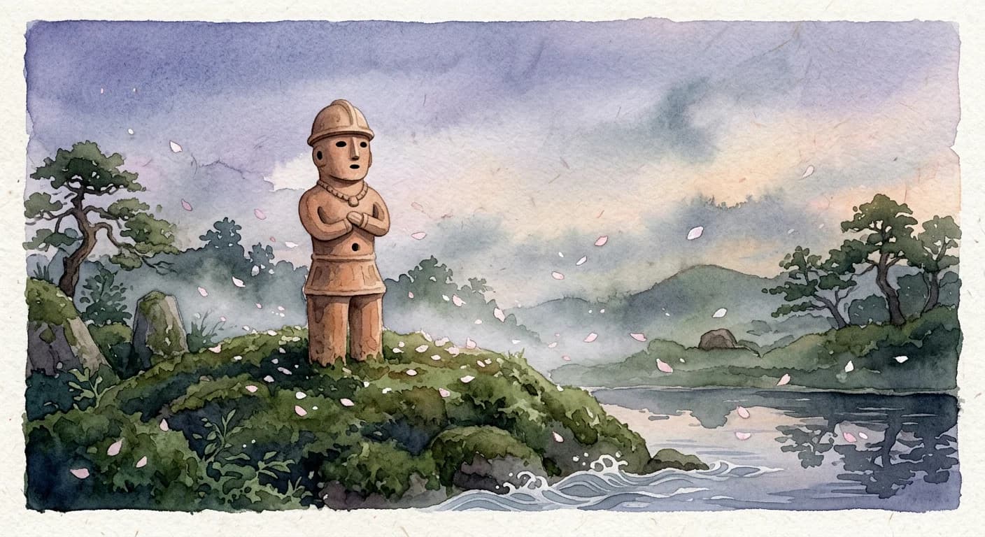 Artistic representation of Haniwa