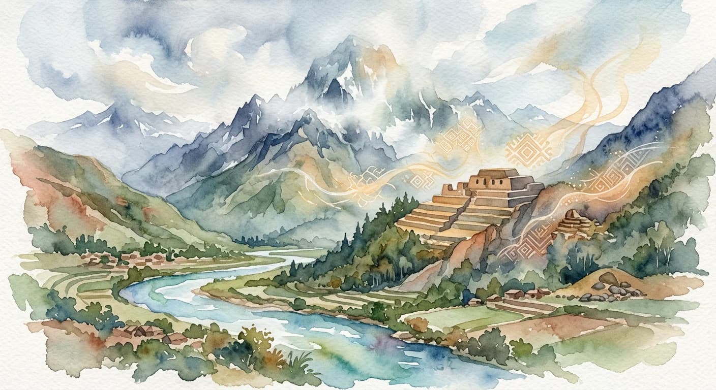 Artistic representation of Huaca