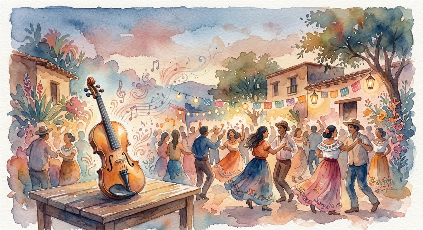 Artistic representation of Huapango