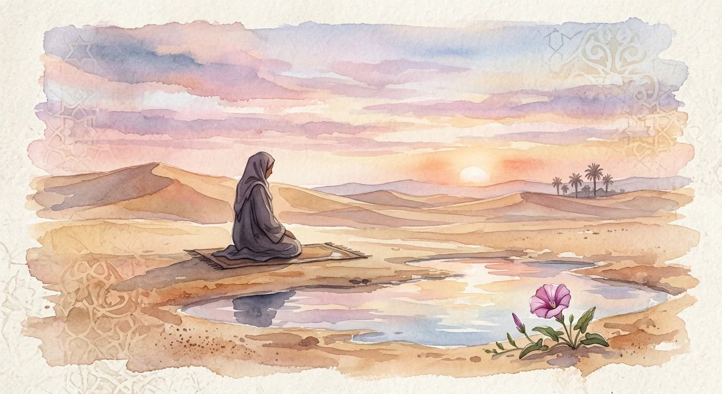 Artistic representation of Ibadah