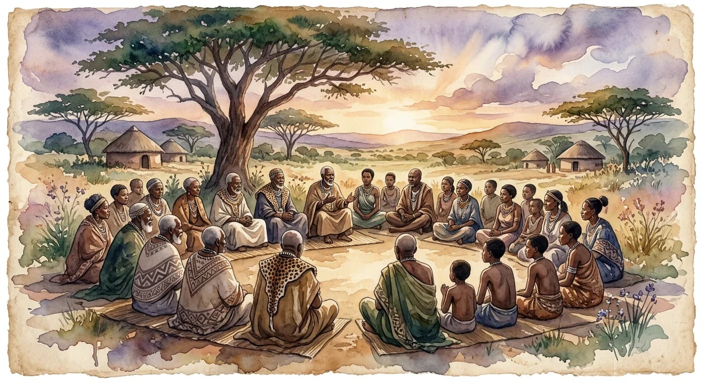 Artistic representation of Imbizo