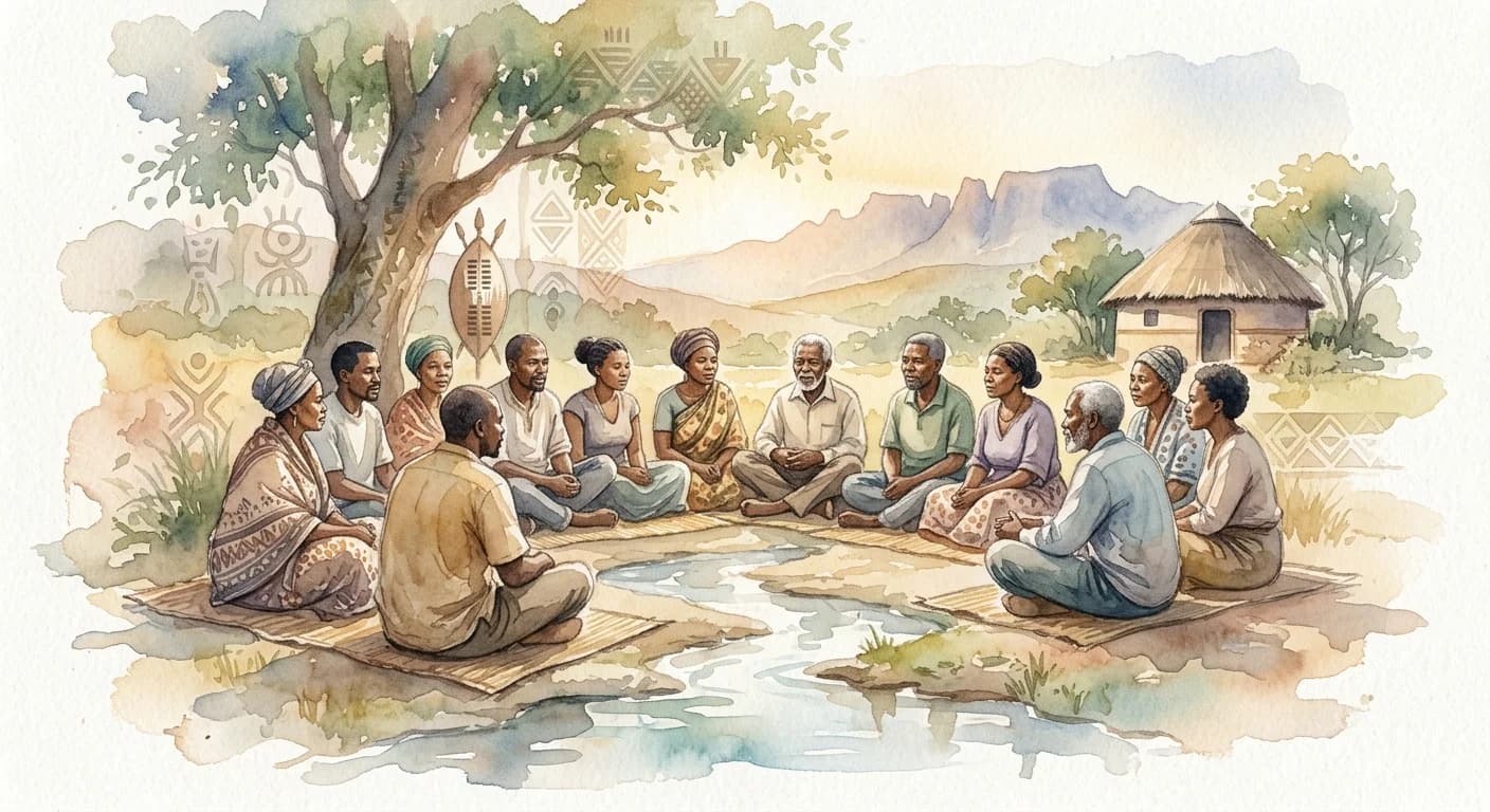 Artistic representation of Indaba