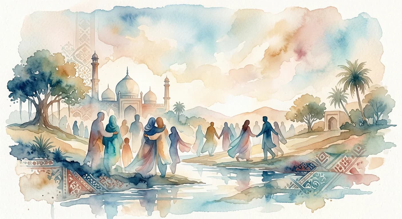 Artistic representation of Jamaat