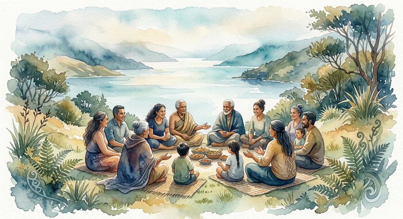 Artistic representation of Korero