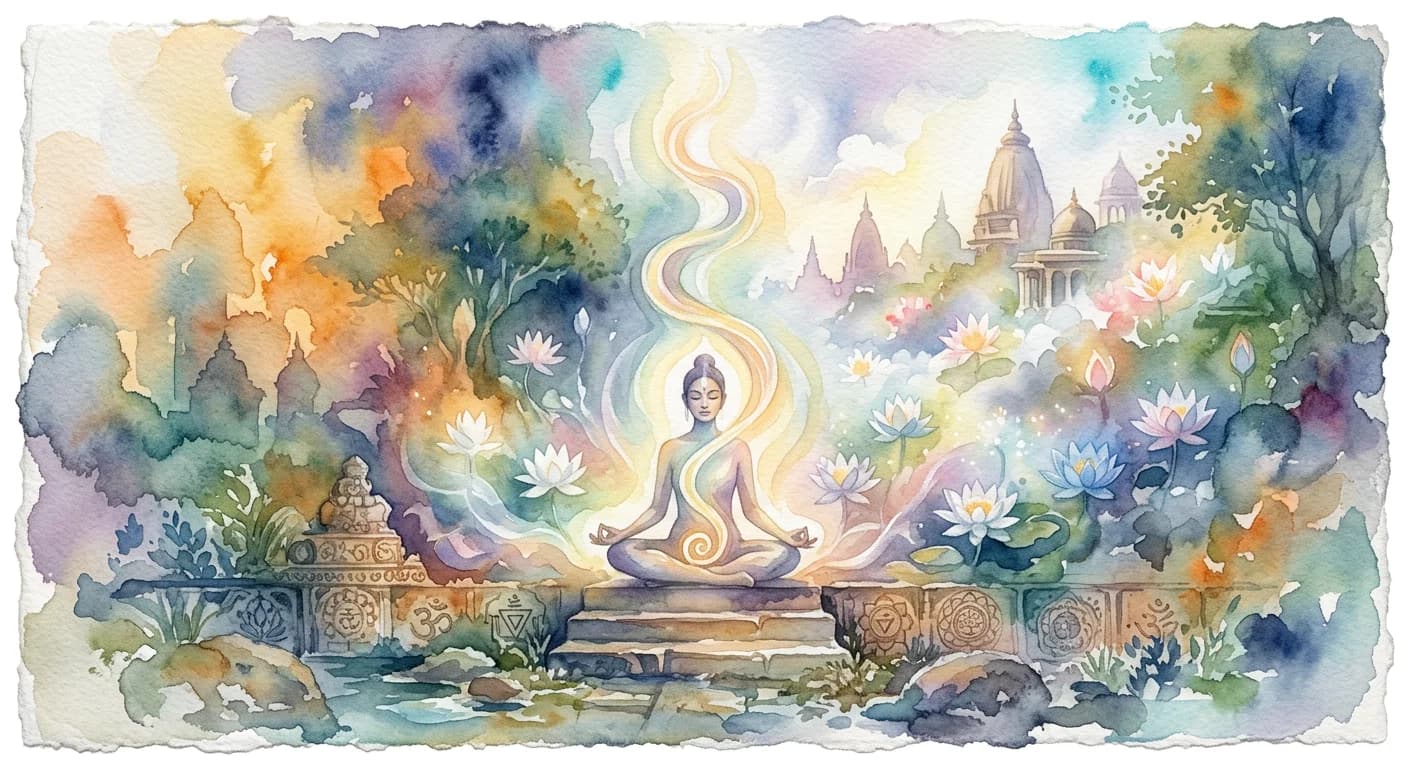 Artistic representation of Kundalini