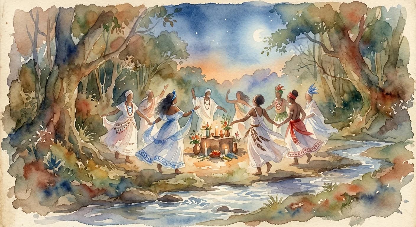 Artistic representation of Macumba