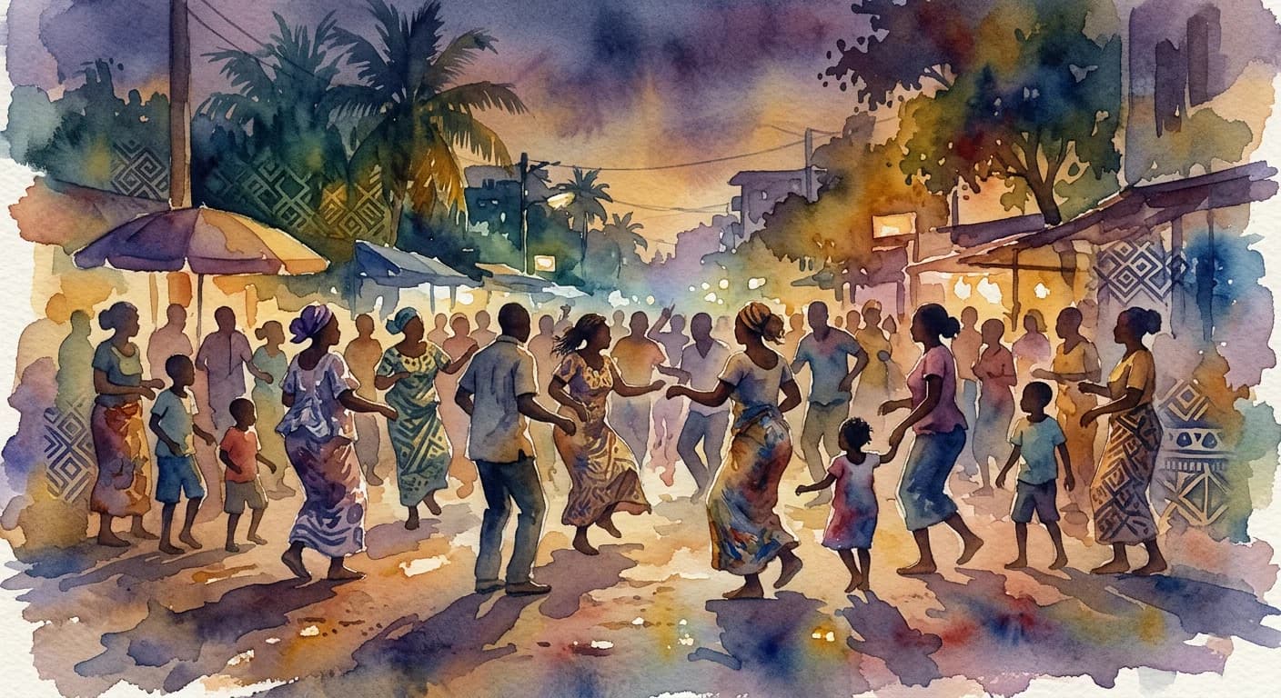 Artistic representation of Makossa