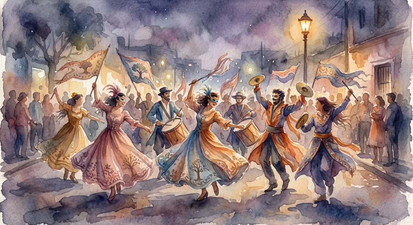 Artistic representation of Murga