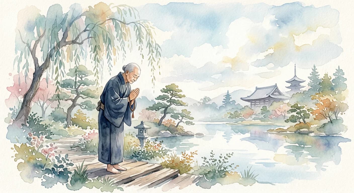 Artistic representation of Nembutsu