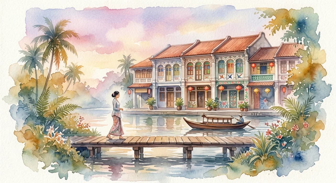 Artistic representation of Peranakan