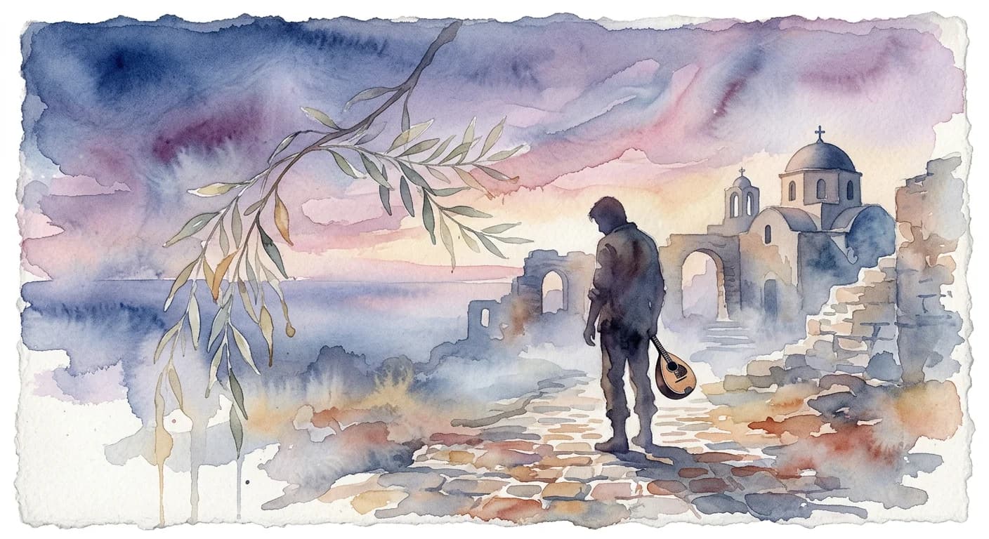 Artistic representation of Rebetiko