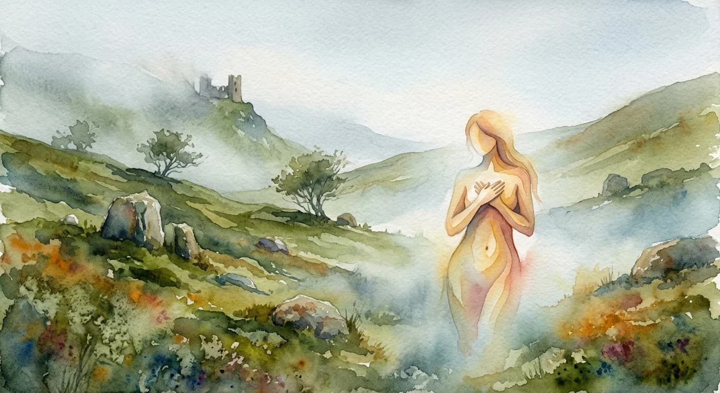 Artistic representation of Sheela na gig