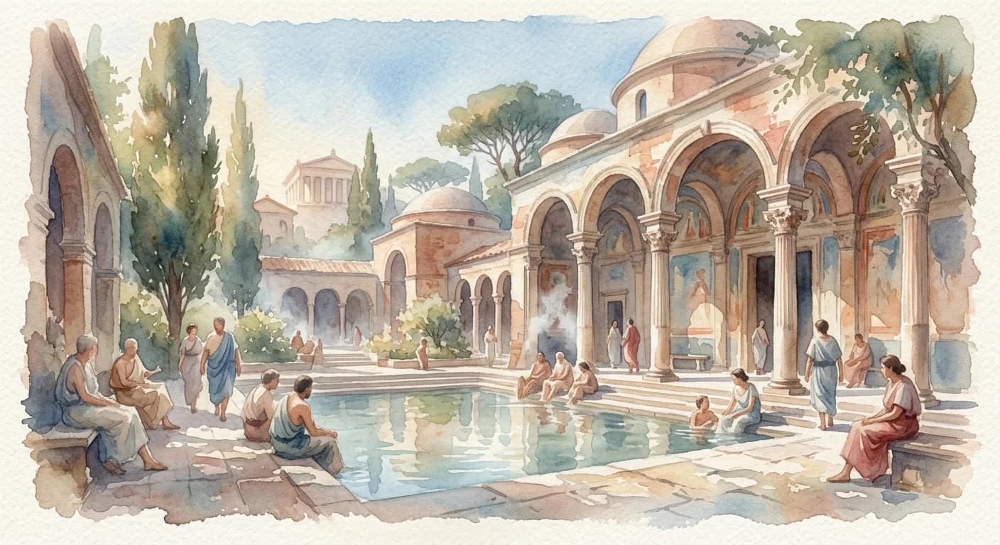 Artistic representation of Thermae