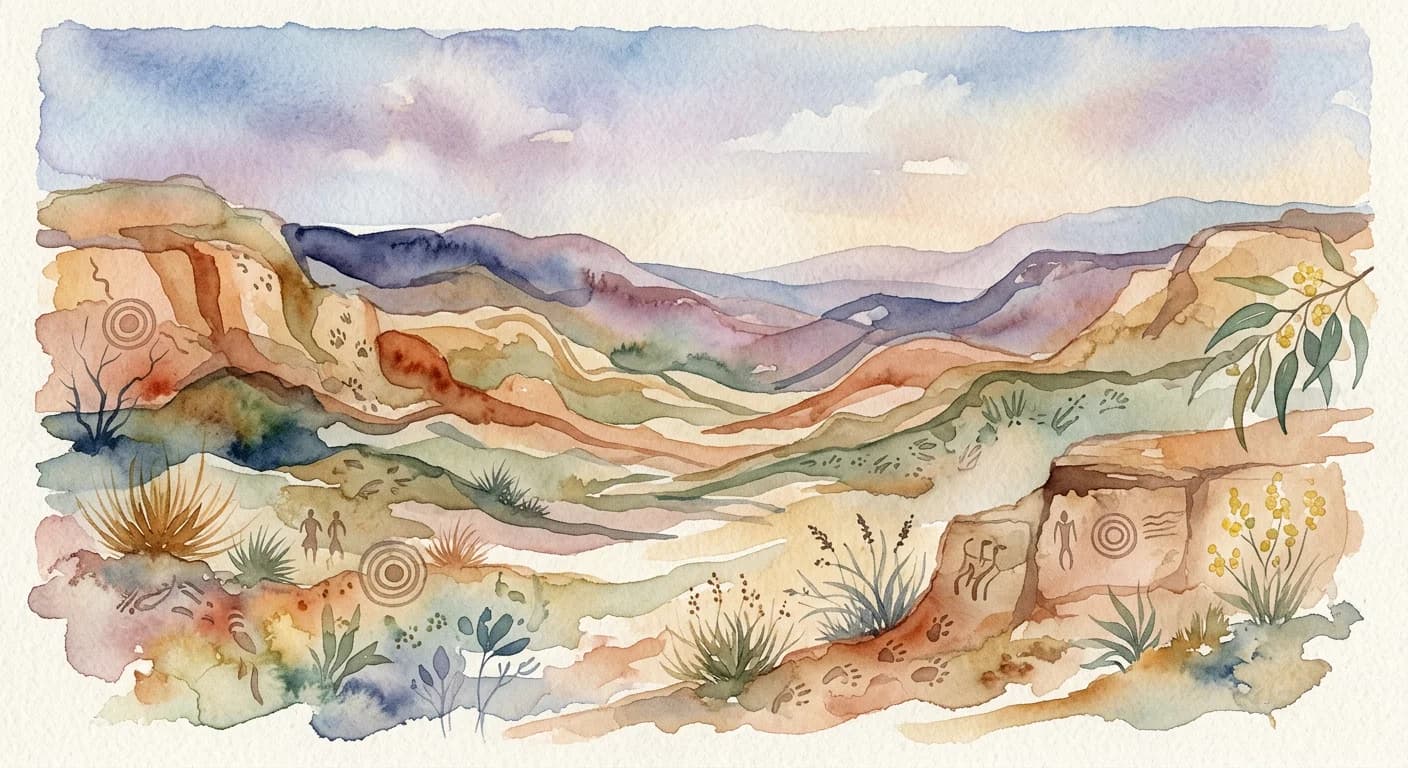 Artistic representation of Tjukurpa