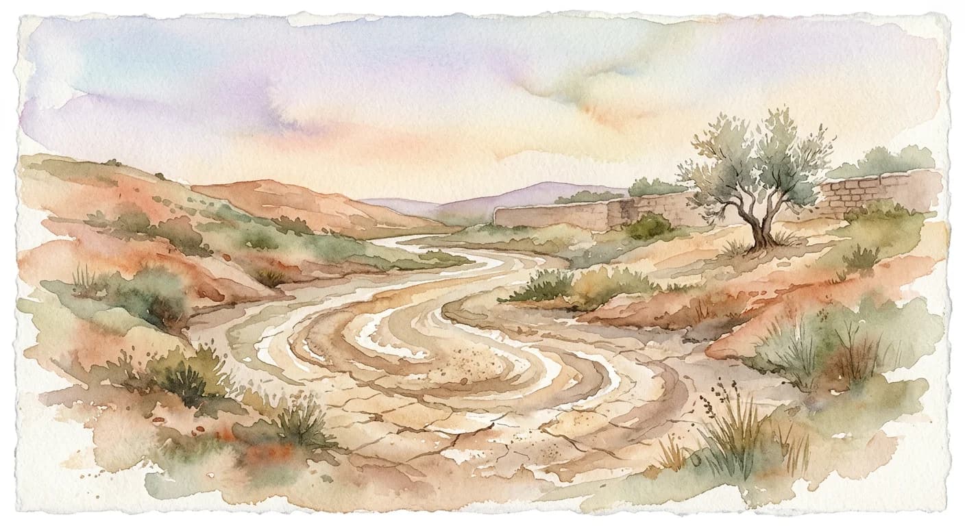 Artistic representation of Arroyo seco