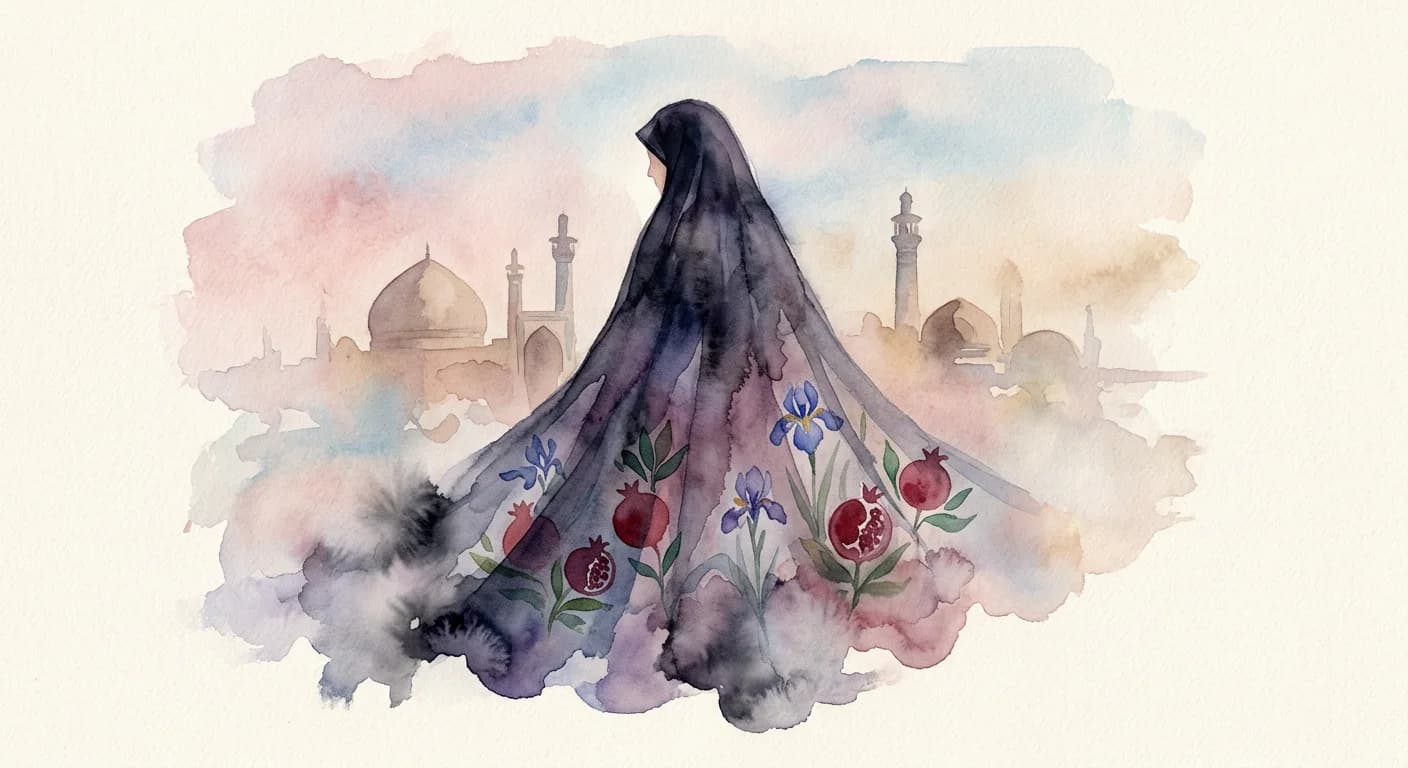 Artistic representation of Chador