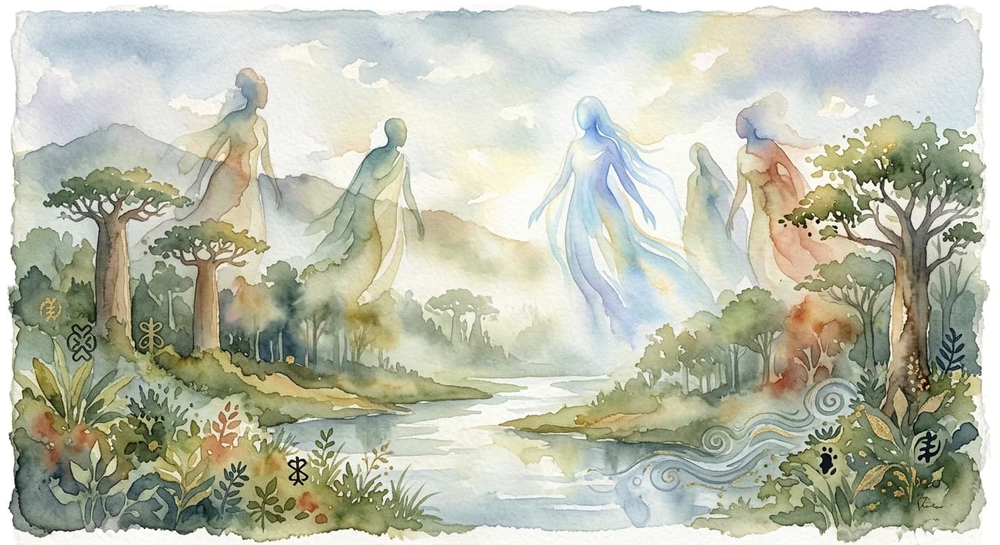 Artistic representation of Abosom