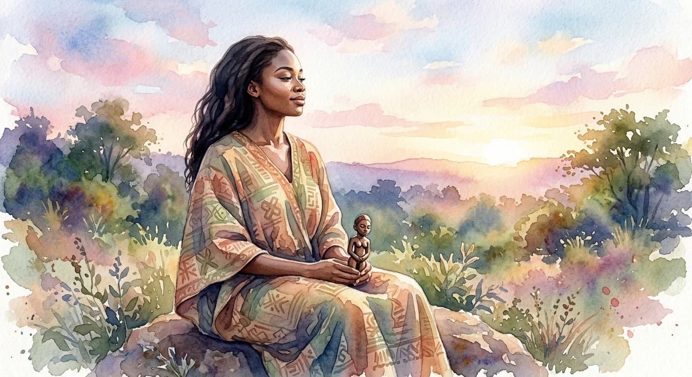 Artistic representation of Akua ba