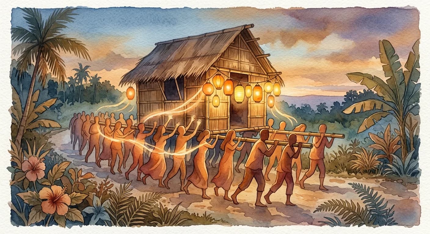 Artistic representation of Bayanihanihan