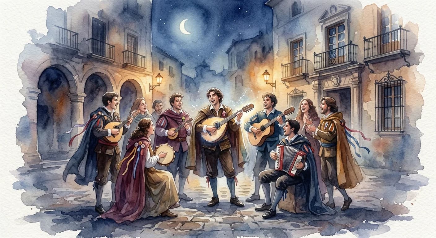 Artistic representation of Correr la tuna