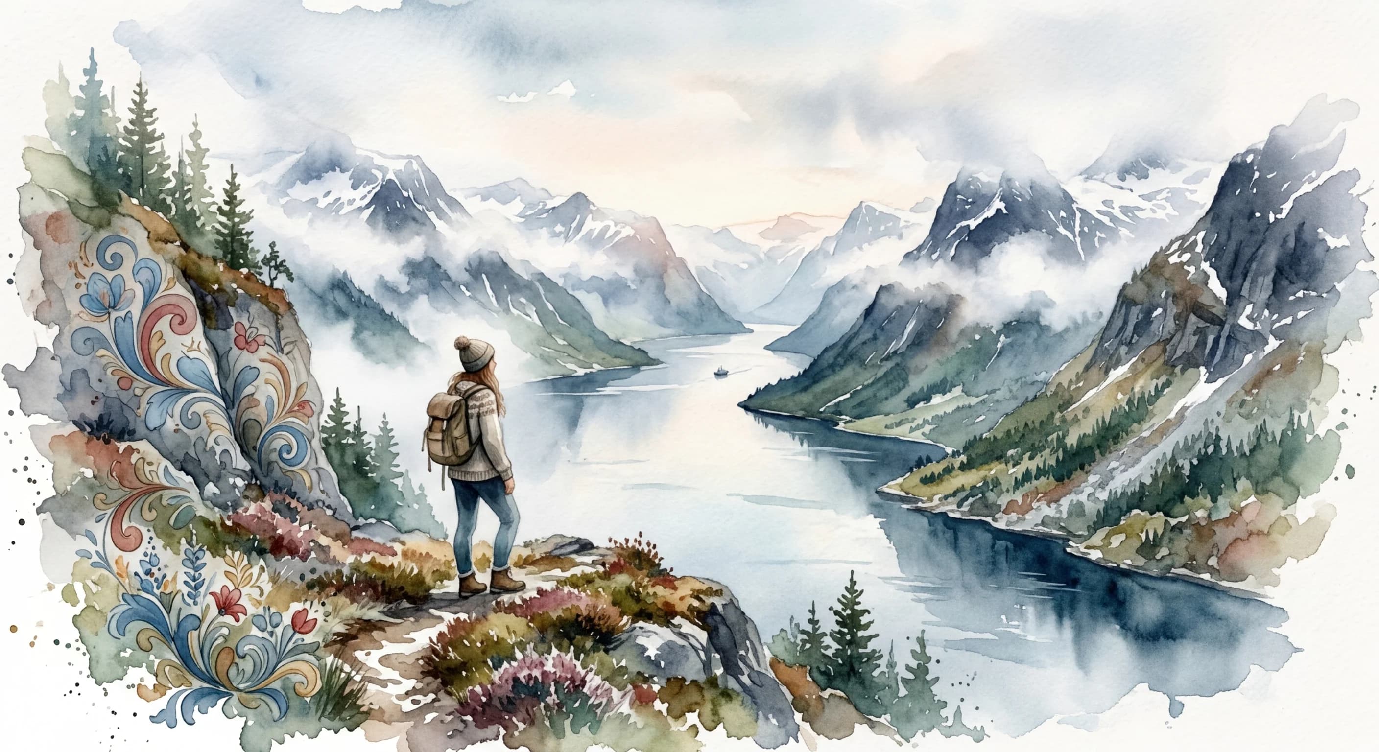 Artistic representation of Friluftsliv