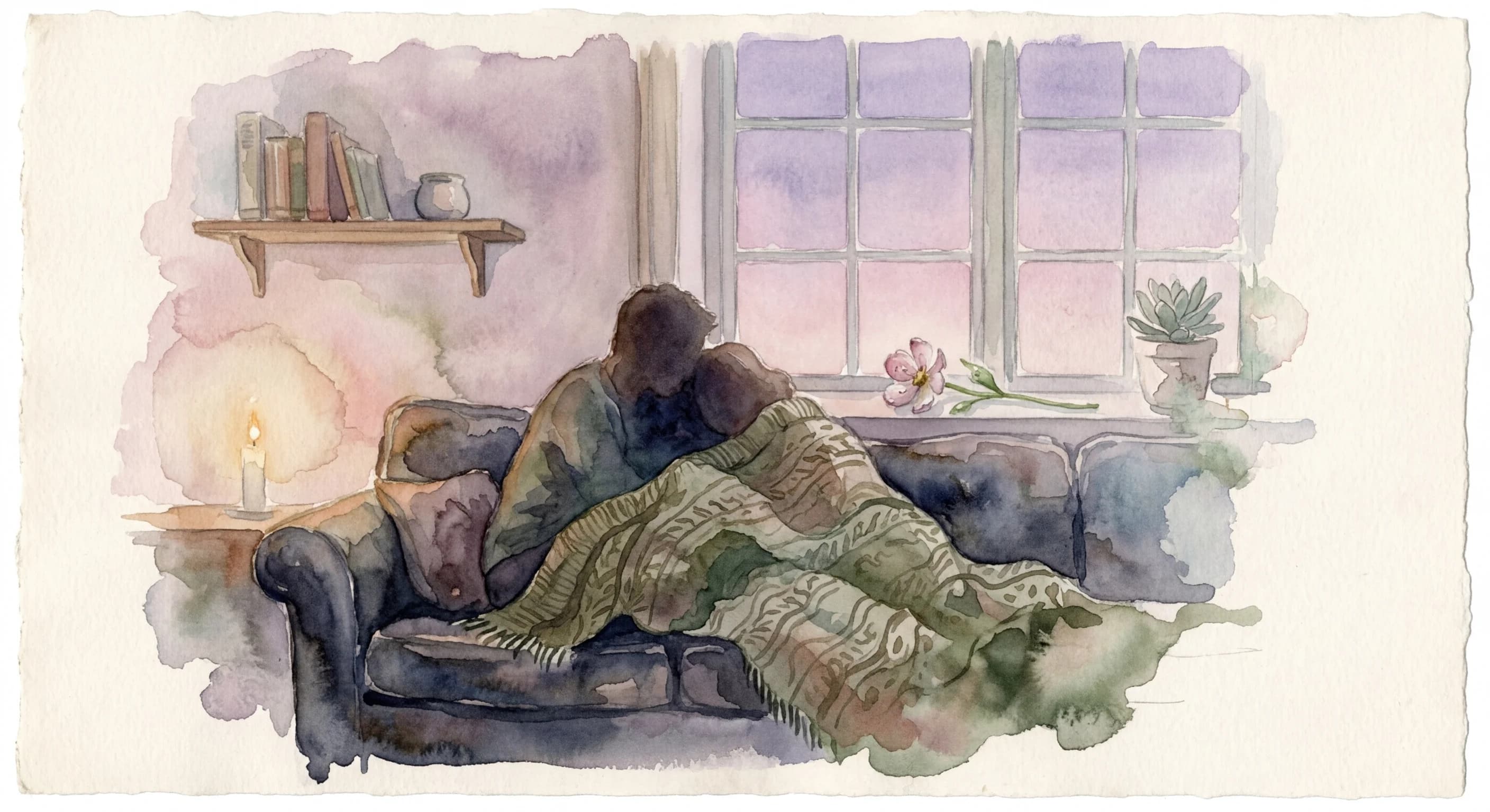 Artistic representation of Kærestehygge