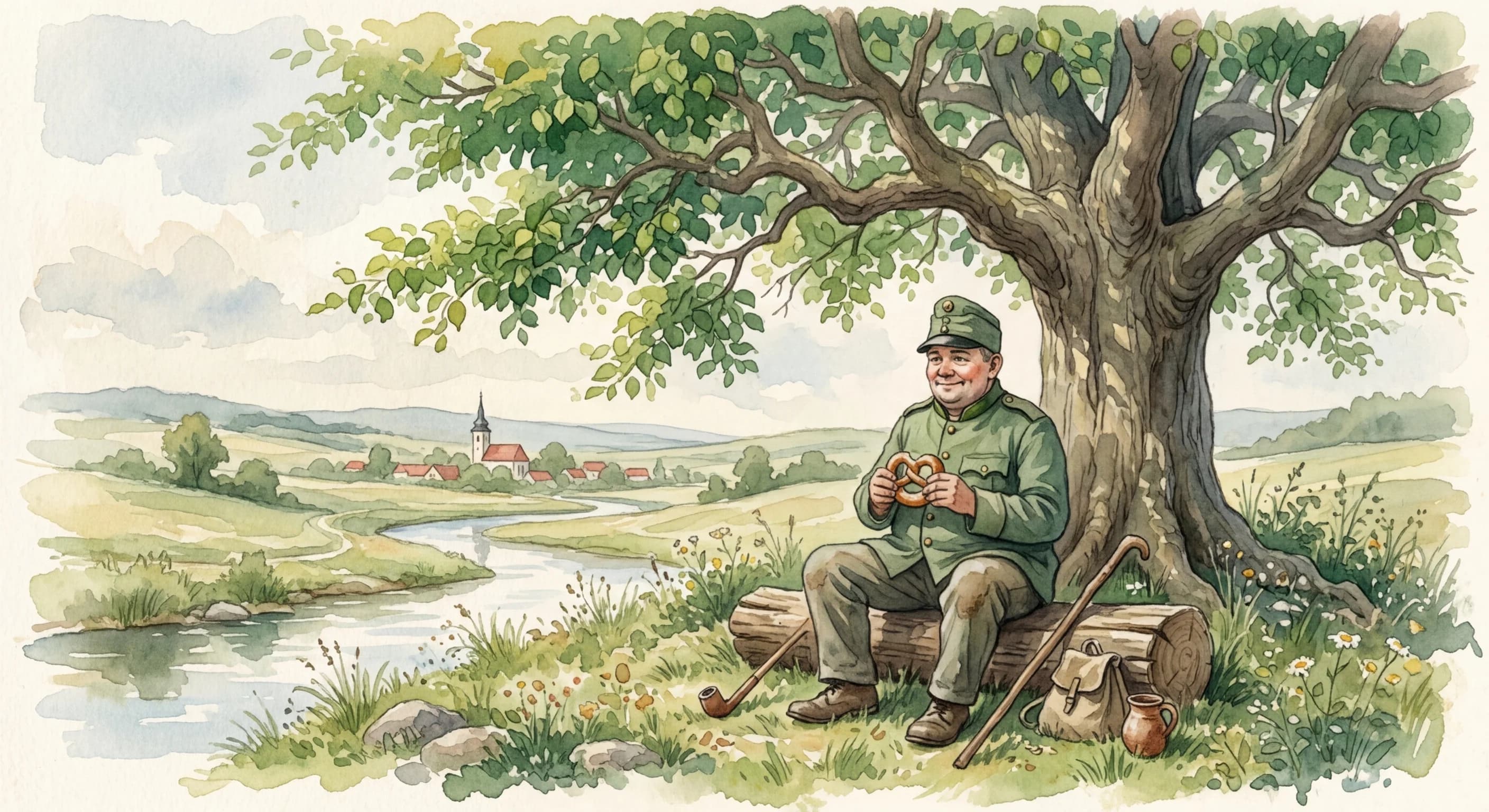 Artistic representation of Švejk
