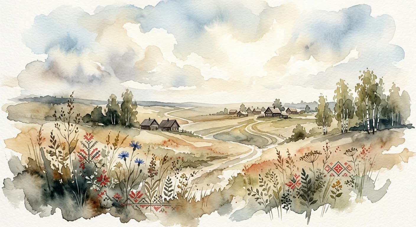 Artistic representation of rodina