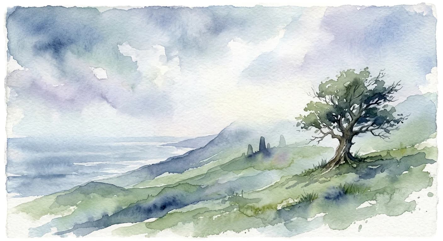 Artistic representation of Hiraeth