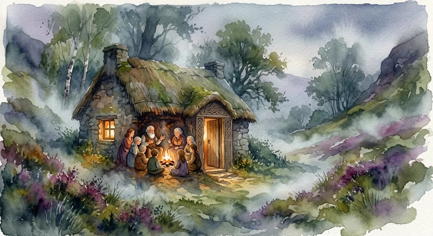 Artistic representation of Seanchas