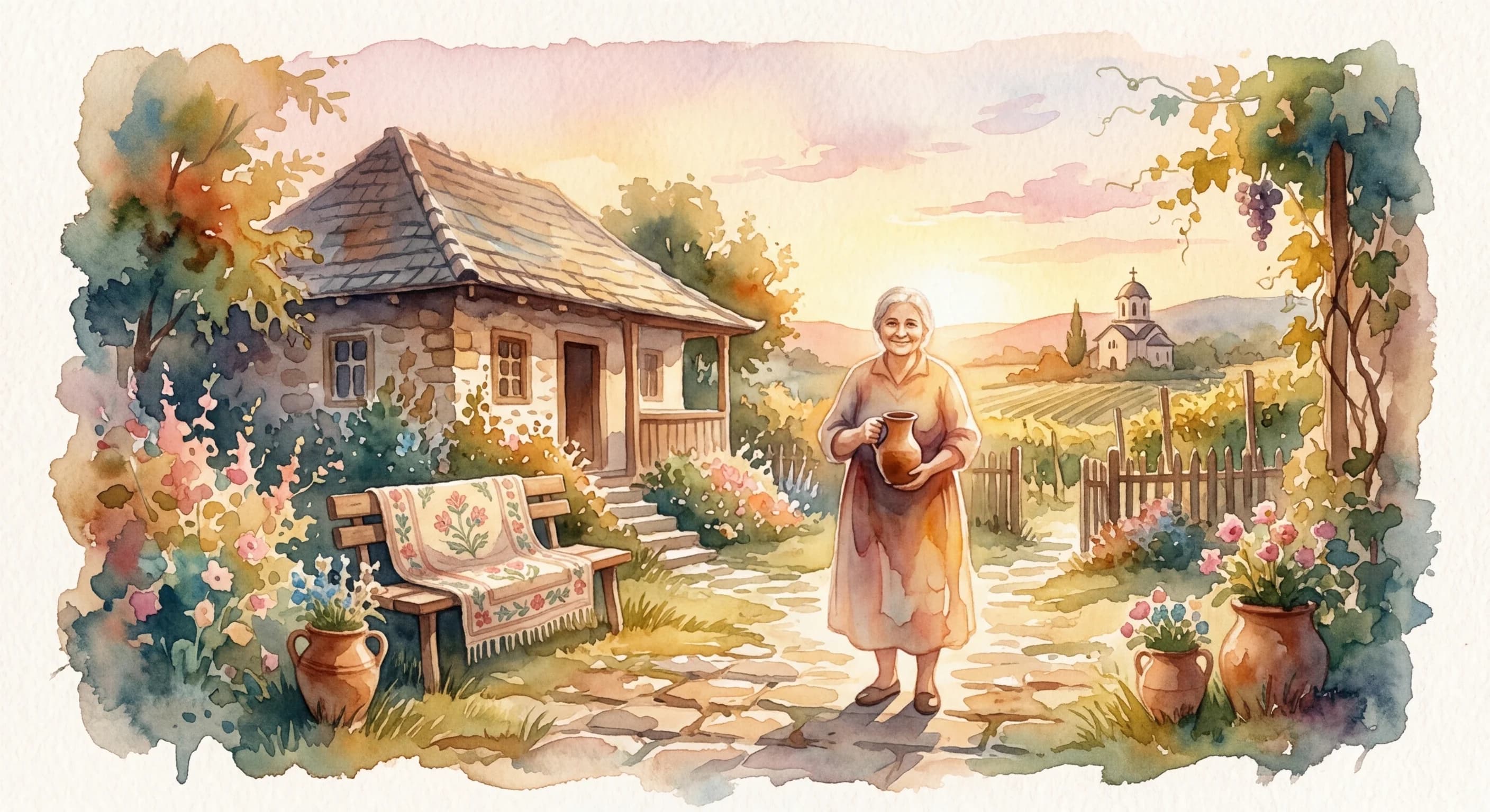 Artistic representation of domaćin