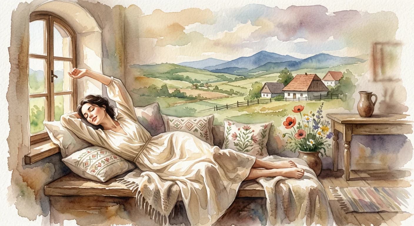 Artistic representation of a se lăfăi