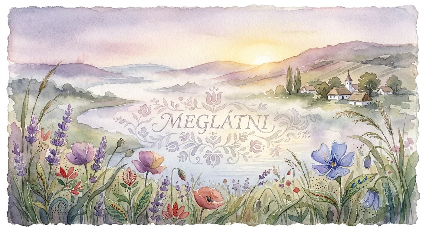 Artistic representation of meglátni