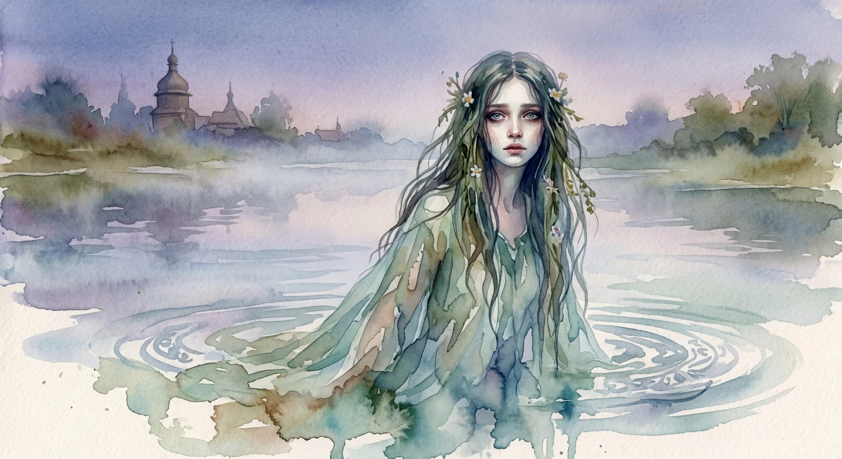 Artistic representation of Rusalka